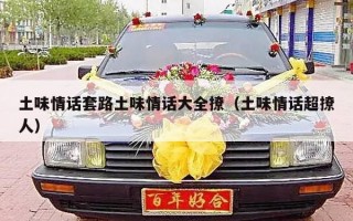土味情话套路土味情话大全撩（土味情话超撩人）