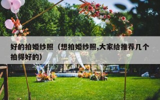 好的拍婚纱照（想拍婚纱照,大家给推荐几个拍得好的）