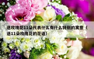 送玫瑰花11朵代表什么有什么特别的寓意（送11朵玫瑰花的花语）