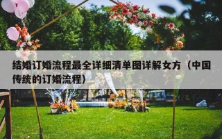结婚订婚流程最全详细清单图详解女方（中国传统的订婚流程）
