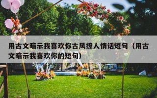 用古文暗示我喜欢你古风撩人情话短句（用古文暗示我喜欢你的短句）
