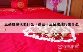 三朵玫瑰代表什么（送三十三朵玫瑰代表什么）