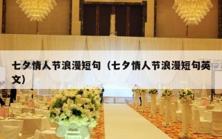 七夕情人节浪漫短句（七夕情人节浪漫短句英文）