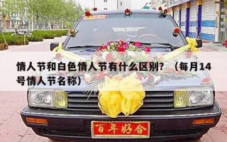 情人节和白色情人节有什么区别？（每月14号情人节名称）