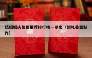 结婚婚庆美篇推荐排行榜一览表（婚礼美篇制作）