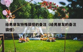 给男朋友特殊搞怪的备注（给男朋友的备注 搞怪）