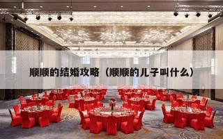 顺顺的结婚攻略（顺顺的儿子叫什么）