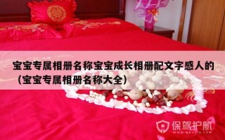 宝宝专属相册名称宝宝成长相册配文字感人的（宝宝专属相册名称大全）