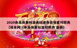 2020身高体重标准表标准身高体重对照表【接亲网（身高体重标准对照表 最新）