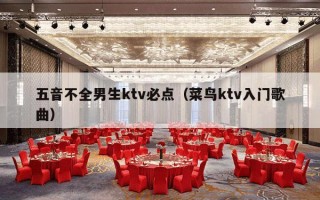 五音不全男生ktv必点（菜鸟ktv入门歌曲）