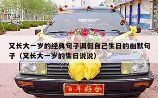 又长大一岁的经典句子调侃自己生日的幽默句子（又长大一岁的生日说说）