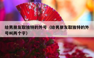 给男朋友取独特的外号（给男朋友取独特的外号叫两个字）