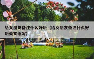 给女朋友备注什么好听（给女朋友备注什么好听英文缩写）