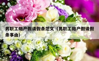 男职工陪产假请假条范文（男职工陪产假请假条事由）