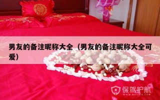 男友的备注昵称大全（男友的备注昵称大全可爱）