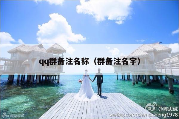 qq群备注名称（群备注名字）-第1张图片