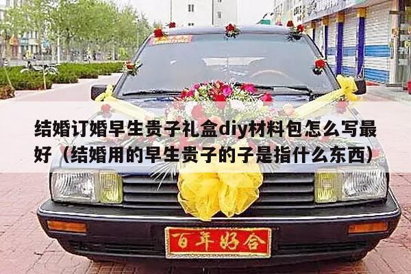 结婚订婚早生贵子礼盒diy材料包怎么写最好（结婚用的早生贵子的子是指什么东西）-第1张图片