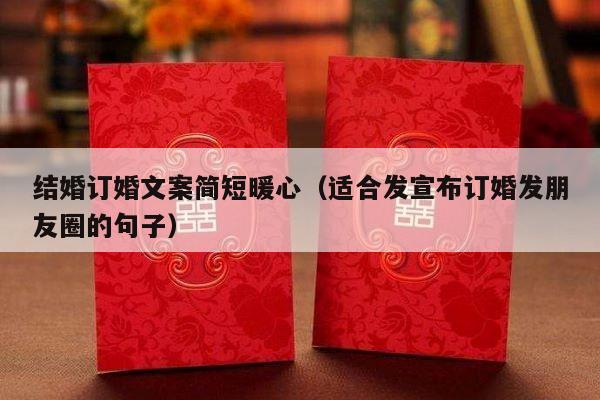 结婚订婚文案简短暖心（适合发宣布订婚发朋友圈的句子）-第1张图片