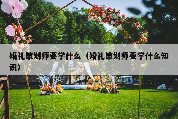 婚礼策划师要学什么（婚礼策划师要学什么知识）-第1张图片