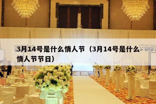 3月14号是什么情人节（3月14号是什么情人节节日）-第1张图片