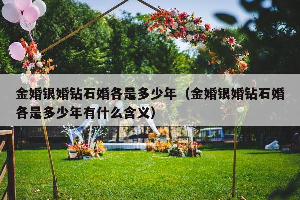 金婚银婚钻石婚各是多少年（金婚银婚钻石婚各是多少年有什么含义）-第1张图片