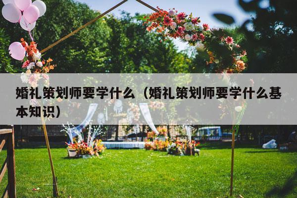 婚礼策划师要学什么（婚礼策划师要学什么基本知识）-第1张图片