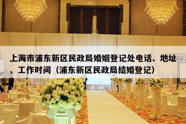 上海市浦东新区民政局婚姻登记处电话、地址、工作时间（浦东新区民政局结婚登记）-第1张图片