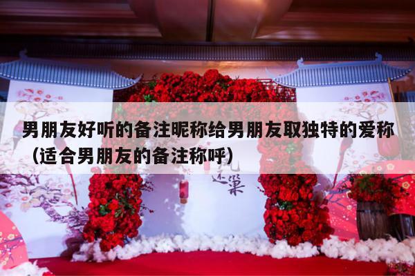 男朋友好听的备注昵称给男朋友取独特的爱称（适合男朋友的备注称呼）-第1张图片