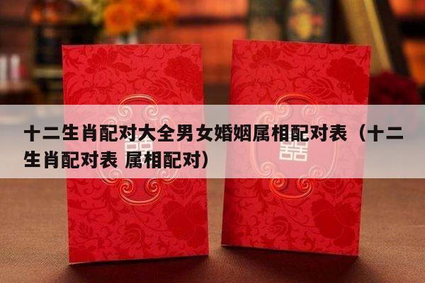 十二生肖配对大全男女婚姻属相配对表（十二生肖配对表 属相配对）-第1张图片