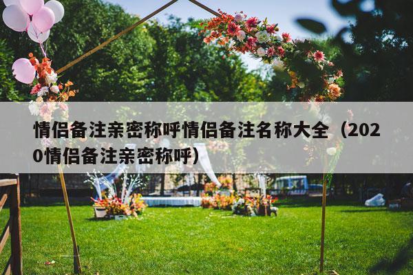 情侣备注亲密称呼情侣备注名称大全（2020情侣备注亲密称呼）-第1张图片