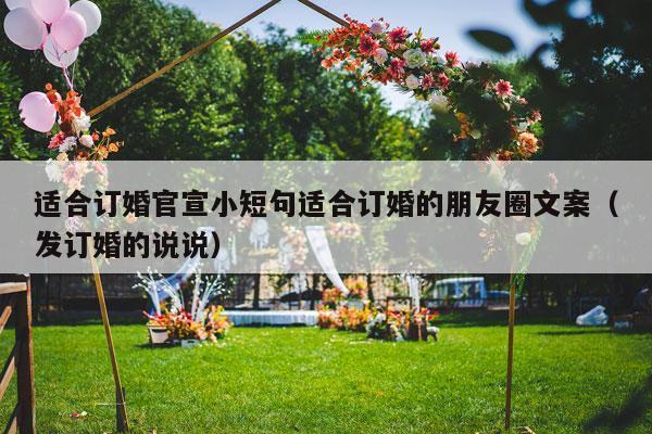 适合订婚官宣小短句适合订婚的朋友圈文案（发订婚的说说）-第1张图片