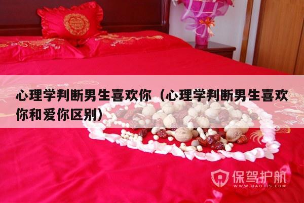 心理学判断男生喜欢你（心理学判断男生喜欢你和爱你区别）-第1张图片