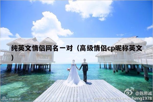 纯英文情侣网名一对（高级情侣cp昵称英文）-第1张图片