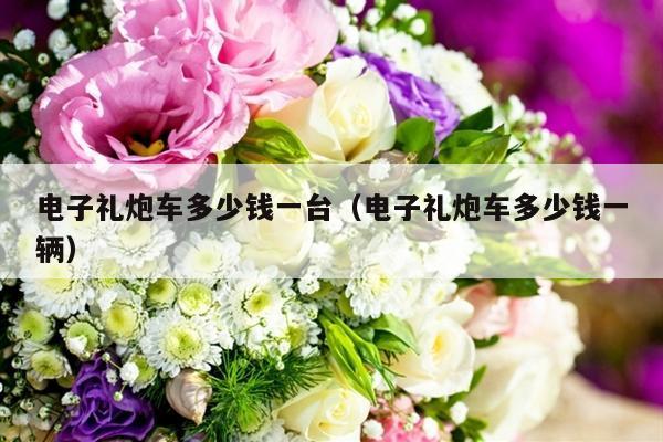 电子礼炮车多少钱一台（电子礼炮车多少钱一辆）-第1张图片