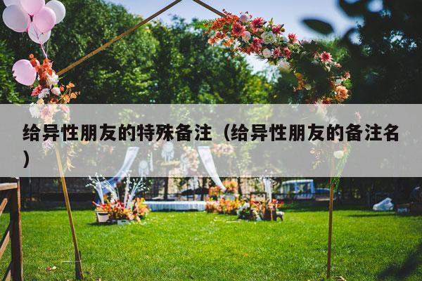 给异性朋友的特殊备注（给异性朋友的备注名）-第1张图片