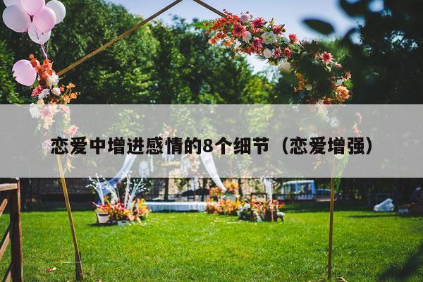 恋爱中增进感情的8个细节（恋爱增强）-第1张图片